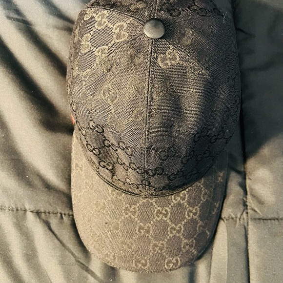 GUCCI Original GG Baseball Cap w/Web - Picture 3 of 8